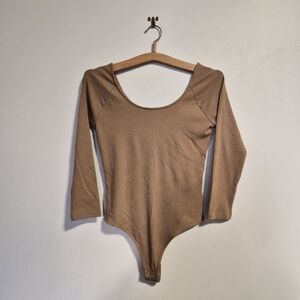 Banana Republic Light Brown Ribbed Top